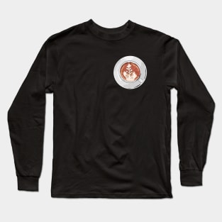 Cup of Cappuccino with Latte Art Long Sleeve T-Shirt